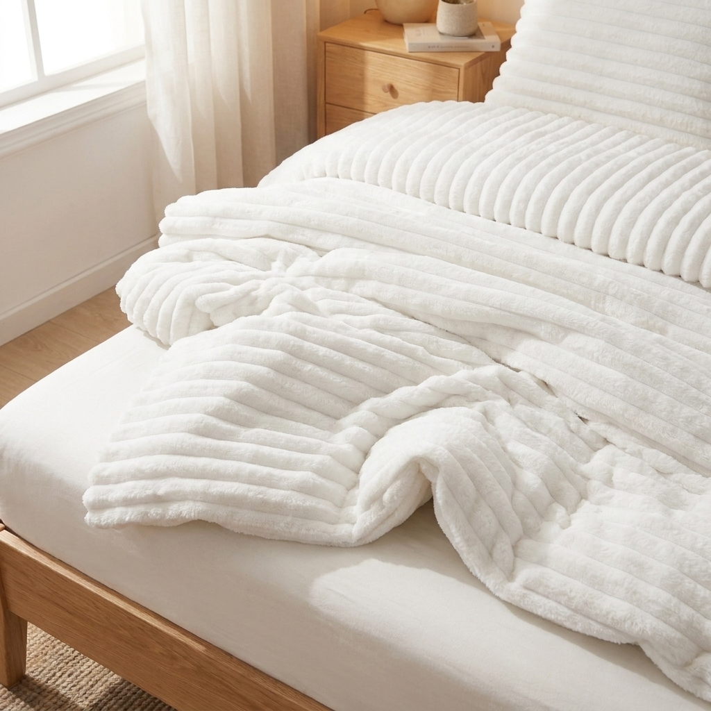 Cozyie Ribbed Channel Comforter.