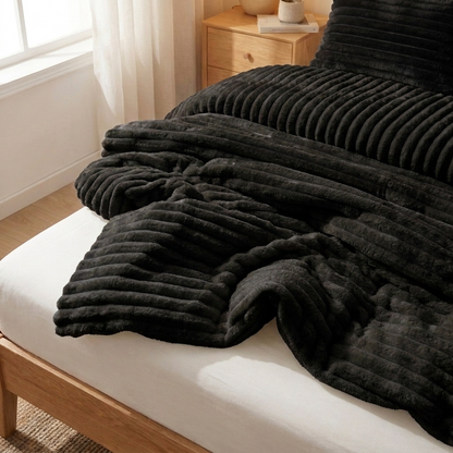 Cozyie Ribbed Channel Comforter.